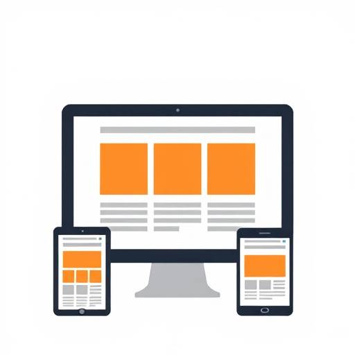 Icona di un sito web responsivo che si adatta a diverse dimensioni dello schermo