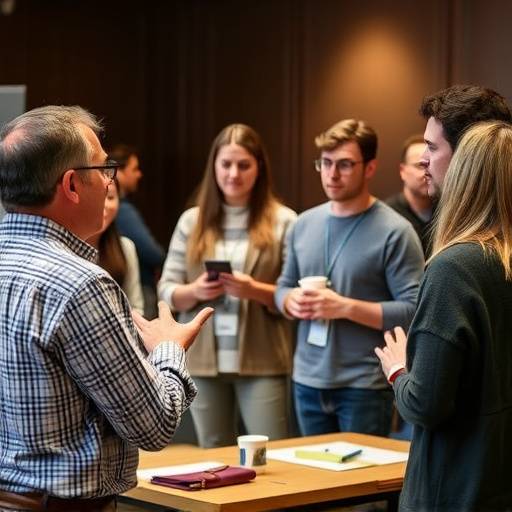 Un partecipante a un workshop di coaching che condivide le sue idee con il gruppo